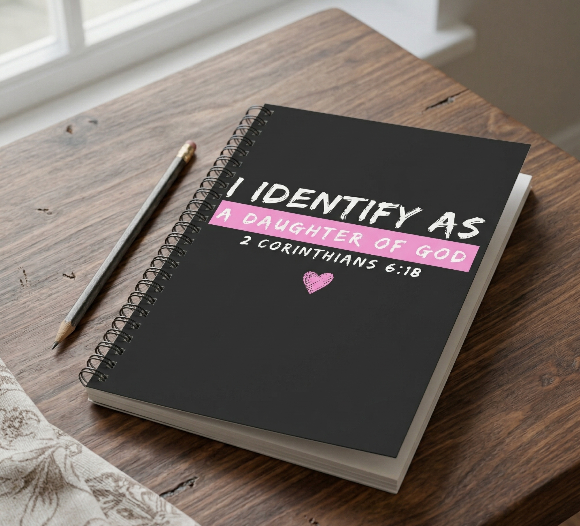 I Identify as a Daughter of God Spiral Notebook
