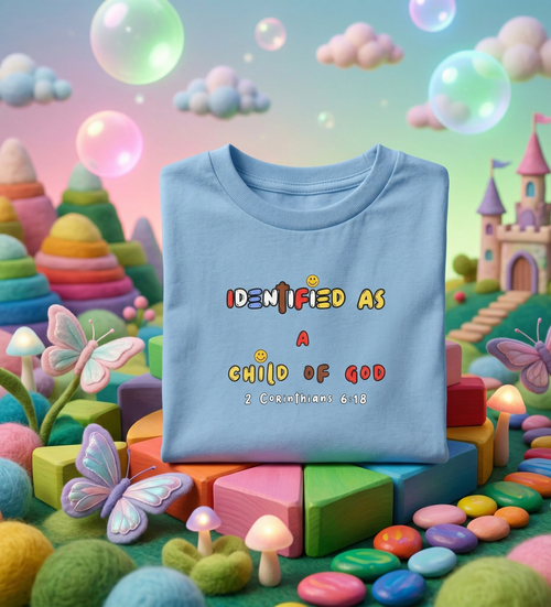 Child of God Infant Tee | Christian Baby Shirt -Light Blue