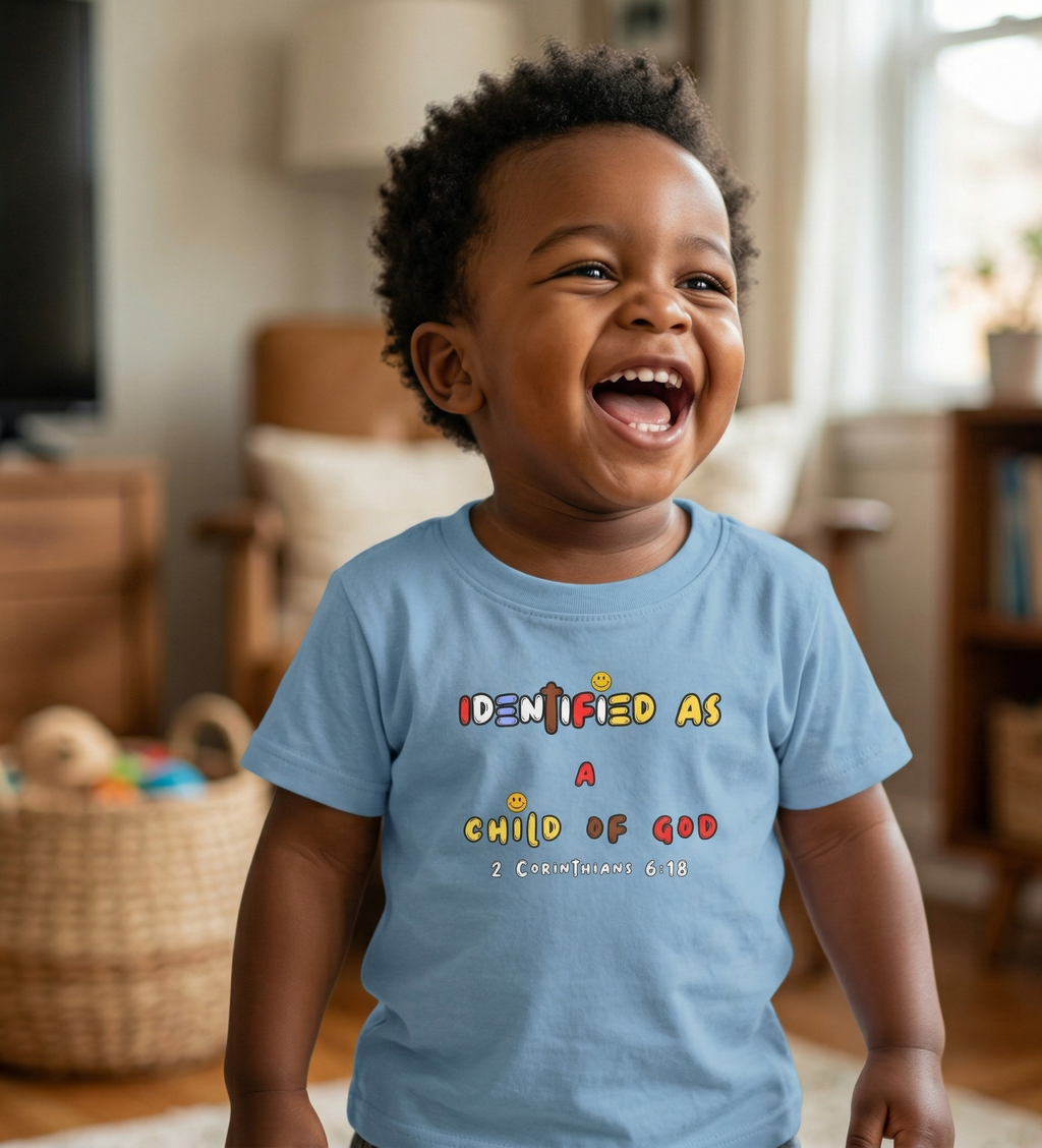 Child of God Infant Tee | Christian Baby Shirt -Light Blue