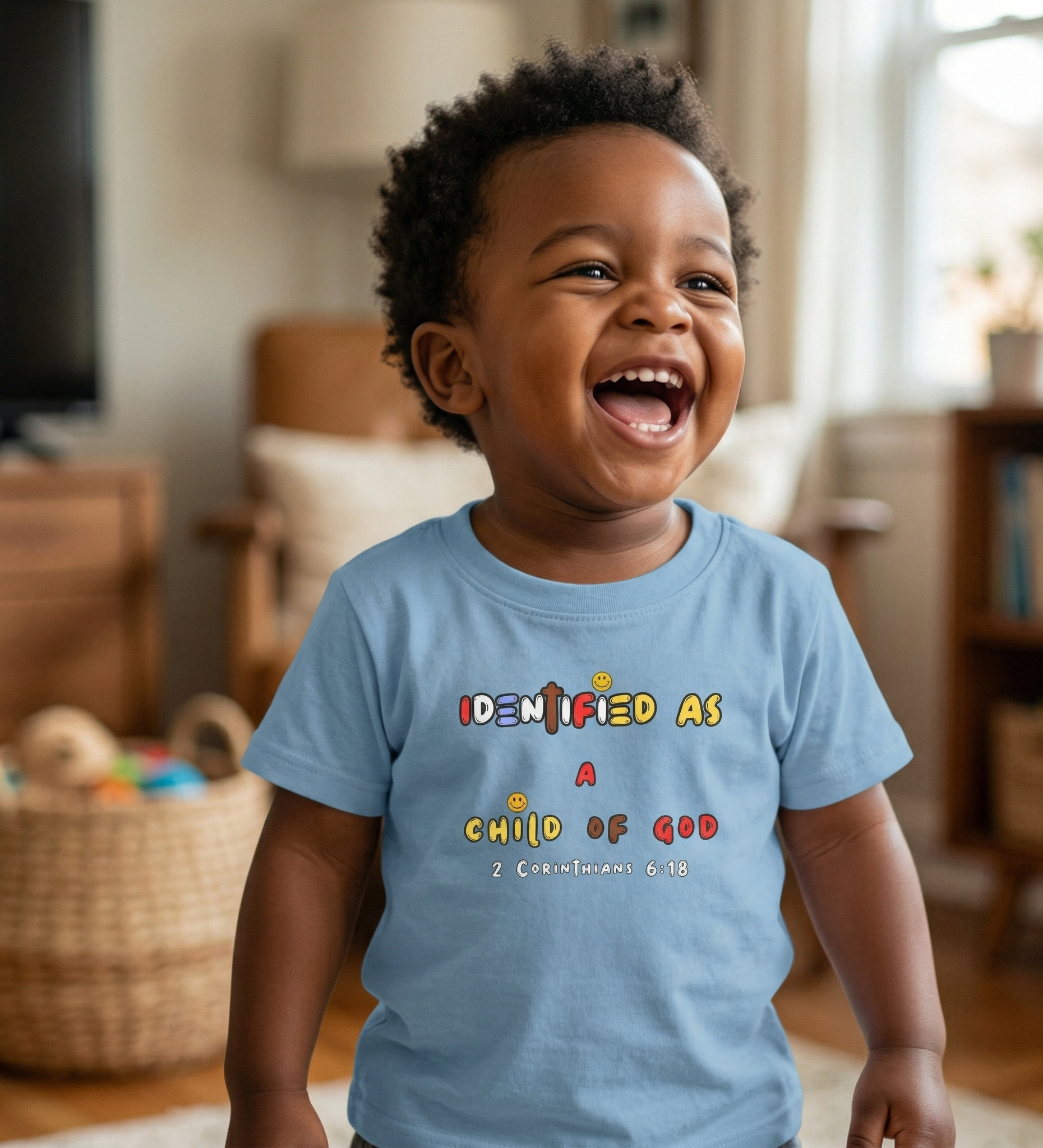 Child of God Infant Tee | Christian Baby Shirt -Light Blue