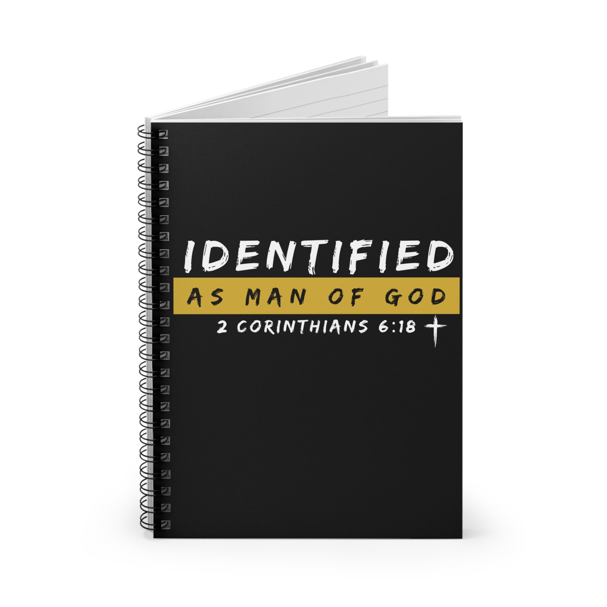 Identified as Man of God Spiral Notebook